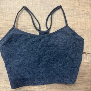 Bombshell Sportswear Heathered Blue Women's Top